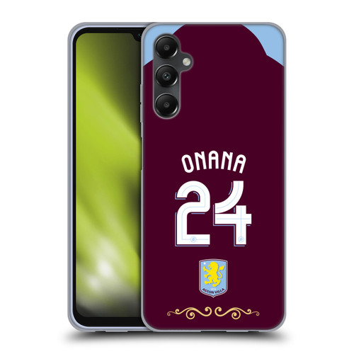 Aston Villa Football Club 2025/26 Players Home Kit Amadou Onana Soft Gel Case for Samsung Galaxy A05s