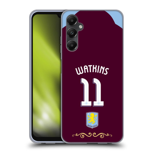 Aston Villa Football Club 2025/26 Players Home Kit Ollie Watkins Soft Gel Case for Samsung Galaxy A05s