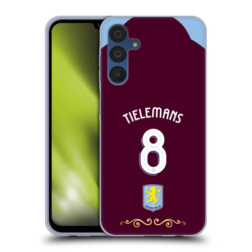 Aston Villa Football Club 2025/26 Players Home Kit Youri Tielemans Soft Gel Case for Samsung Galaxy A15