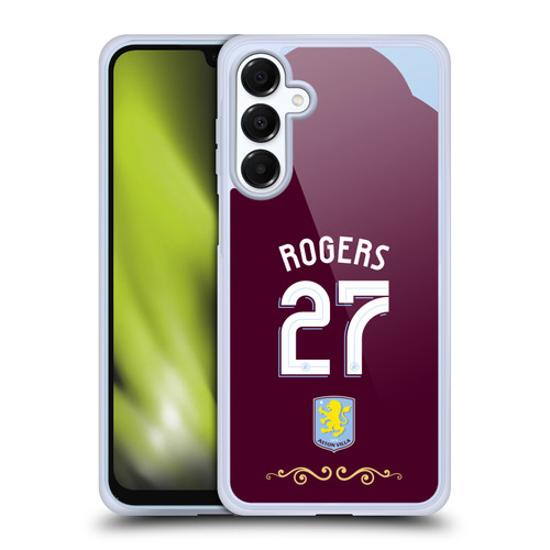 Aston Villa Football Club 2025/26 Players Home Kit Morgan Rogers Soft Gel Case for Samsung Galaxy A16 5G