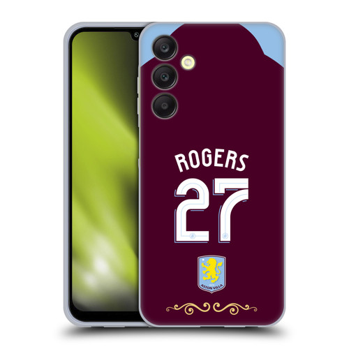 Aston Villa Football Club 2025/26 Players Home Kit Morgan Rogers Soft Gel Case for Samsung Galaxy A25 5G