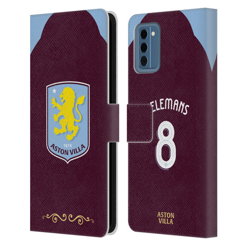 Aston Villa Football Club 2025/26 Players Home Kit Youri Tielemans Leather Book Wallet Case Cover For Nokia NC300