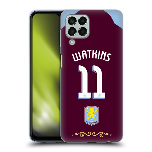 Aston Villa Football Club 2025/26 Players Home Kit Ollie Watkins Soft Gel Case for Samsung Galaxy M33 (2022)