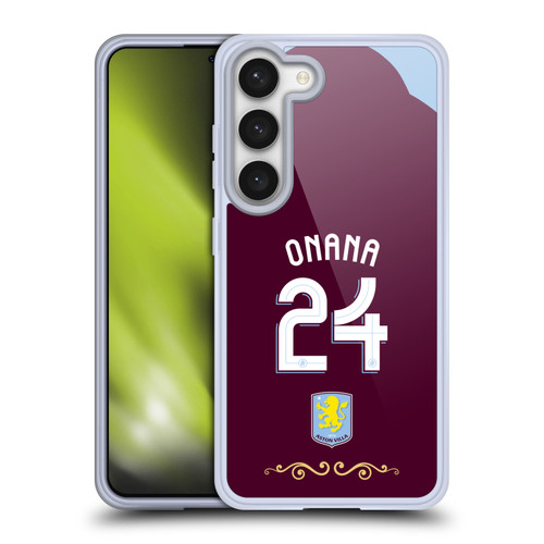 Aston Villa Football Club 2025/26 Players Home Kit Amadou Onana Soft Gel Case for Samsung Galaxy S23 5G