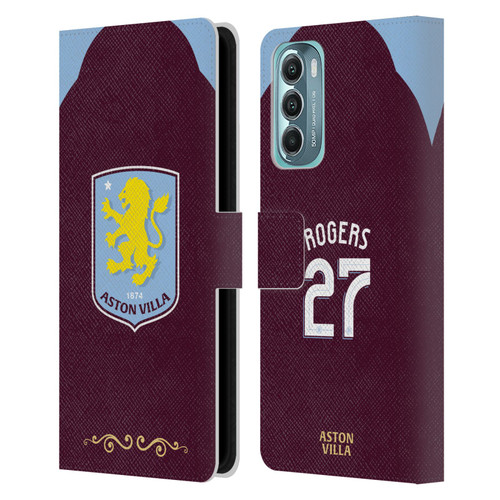Aston Villa Football Club 2025/26 Players Home Kit Morgan Rogers Leather Book Wallet Case Cover For Motorola Moto G Stylus 5G (2022) Aston Villa Football Club 2025/26 Players Home Kit Morgan Rogers Leather Book Wallet Case Cover For Motorola Moto G Stylus 5G (2022)