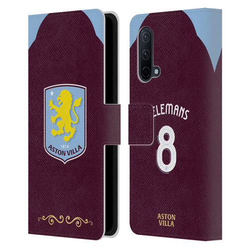 Aston Villa Football Club 2025/26 Players Home Kit Youri Tielemans Leather Book Wallet Case Cover For OnePlus Nord CE 5G