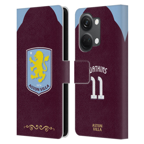 Aston Villa Football Club 2025/26 Players Home Kit Ollie Watkins Leather Book Wallet Case Cover For OnePlus Nord 3 5G Aston Villa Football Club 2025/26 Players Home Kit Ollie Watkins Leather Book Wallet Case Cover For OnePlus Nord 3 5G