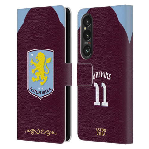 Aston Villa Football Club 2025/26 Players Home Kit Ollie Watkins Leather Book Wallet Case Cover For Sony Xperia 1 VI 5G