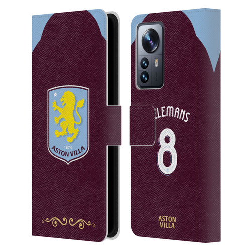 Aston Villa Football Club 2025/26 Players Home Kit Youri Tielemans Leather Book Wallet Case Cover For Xiaomi 12 Pro