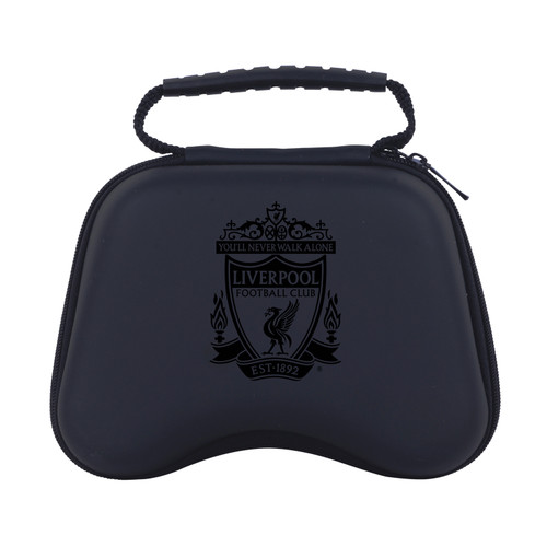 Liverpool Football Club Graphic Logo Embossed Crest Hard Storage Travel Carry Case for Sony PS5 DualSense & Xbox Controller