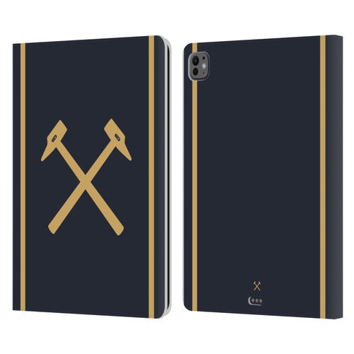 West Ham United FC 2025/26 Crest Kit Third Leather Book Wallet Case Cover For Apple iPad Pro 13 M4 2024