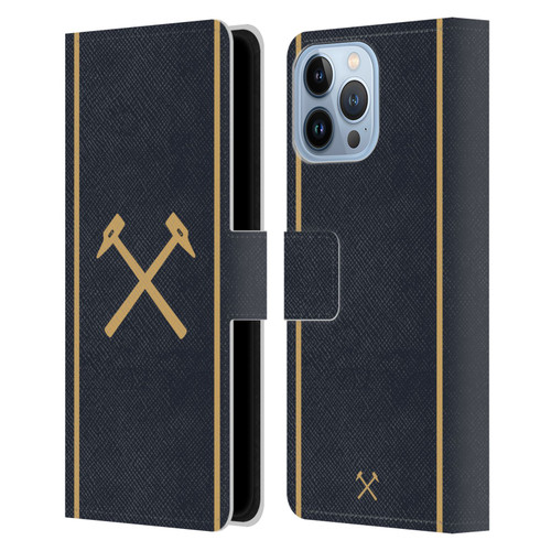 West Ham United FC 2025/26 Crest Kit Third Leather Book Wallet Case Cover For Apple iPhone 13 Pro Max
