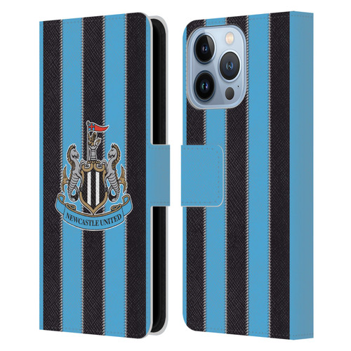 Newcastle United Football Club 2025/26 Crest Kit Home Leather Book Wallet Case Cover For Apple iPhone 13 Pro