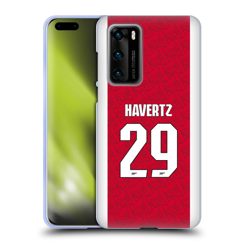 Arsenal FC 2025/26 Players Home Kit Kai Havertz Soft Gel Case for Huawei P40 5G