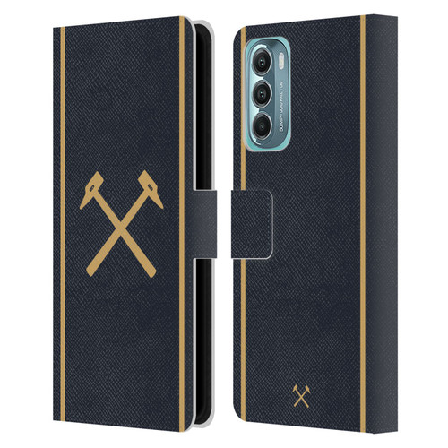 West Ham United FC 2025/26 Crest Kit Third Leather Book Wallet Case Cover For Motorola Moto G Stylus 5G (2022)