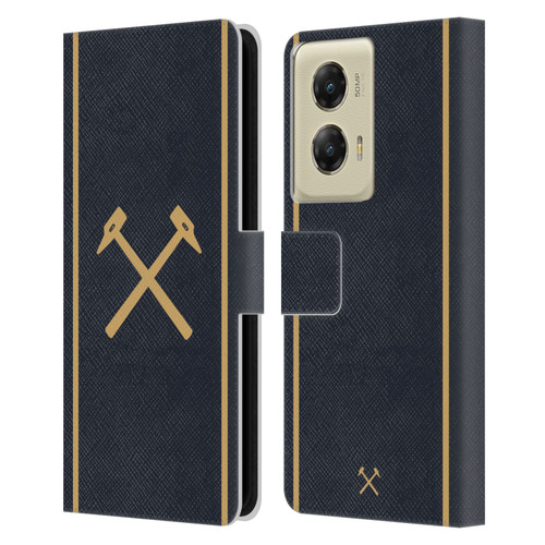 West Ham United FC 2025/26 Crest Kit Third Leather Book Wallet Case Cover For Motorola Moto G Stylus 5G (2024)