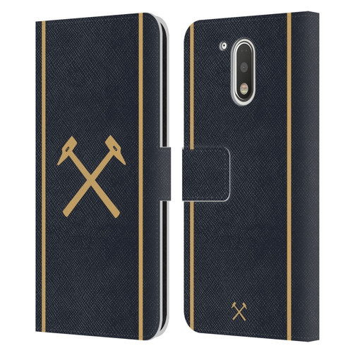 West Ham United FC 2025/26 Crest Kit Third Leather Book Wallet Case Cover For Motorola Moto G41