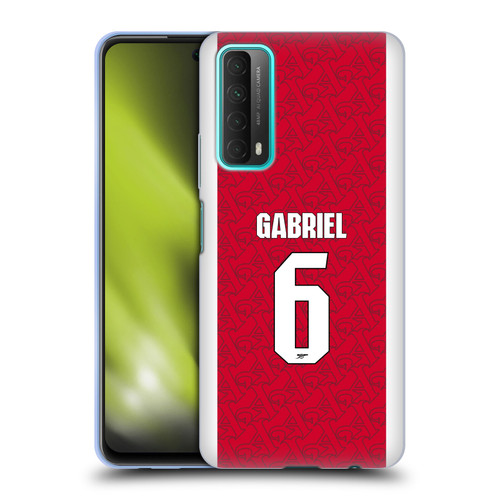 Arsenal FC 2025/26 Players Home Kit Gabriel Magalhães Soft Gel Case for Huawei P Smart (2021)