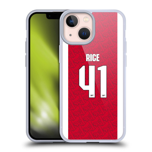 Arsenal FC 2025/26 Players Home Kit Declan Rice Soft Gel Case for Apple iPhone 13 Mini