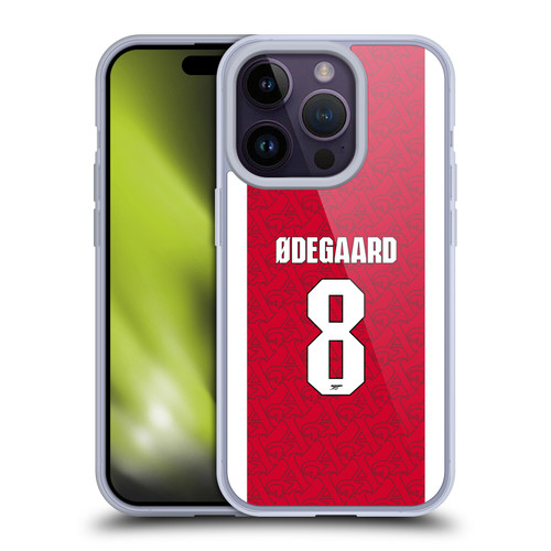 Arsenal FC 2025/26 Players Home Kit Martin Ødegaard Soft Gel Case for Apple iPhone 14 Pro Arsenal FC 2025/26 Players Home Kit Martin Ødegaard Soft Gel Case for Apple iPhone 14 Pro