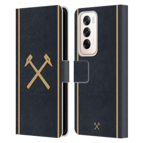 West Ham United FC 2025/26 Crest Kit Third Leather Book Wallet Case Cover For OPPO Reno12 5G