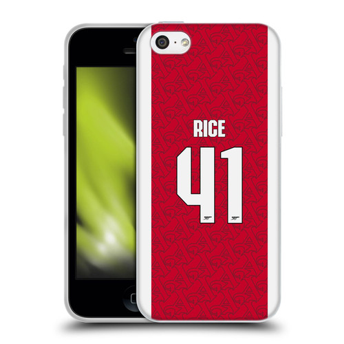 Arsenal FC 2025/26 Players Home Kit Declan Rice Soft Gel Case for Apple iPhone 5c