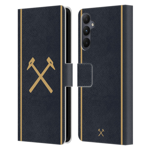 West Ham United FC 2025/26 Crest Kit Third Leather Book Wallet Case Cover For Samsung Galaxy A05s