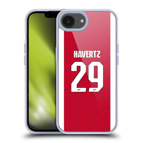 Arsenal FC 2025/26 Players Home Kit Kai Havertz Soft Gel Case for Apple iPhone 16e Arsenal FC 2025/26 Players Home Kit Kai Havertz Soft Gel Case for Apple iPhone 16e