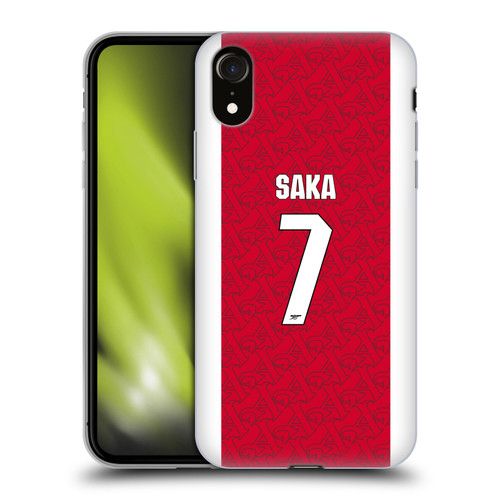 Arsenal FC 2025/26 Players Home Kit Bukayo Saka Soft Gel Case for Apple iPhone XR