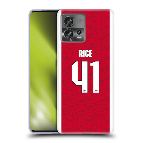 Arsenal FC 2025/26 Players Home Kit Declan Rice Soft Gel Case for Motorola Moto Edge 30 Fusion
