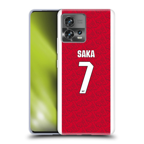 Arsenal FC 2025/26 Players Home Kit Bukayo Saka Soft Gel Case for Motorola Moto Edge 30 Fusion