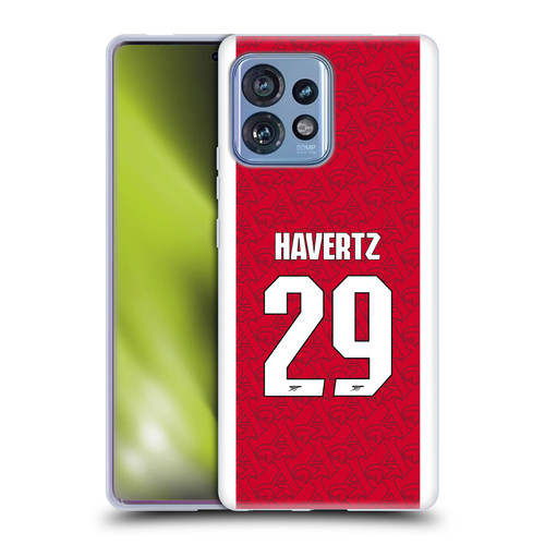 Arsenal FC 2025/26 Players Home Kit Kai Havertz Soft Gel Case for Motorola Moto Edge 40 Pro/Plus 2023