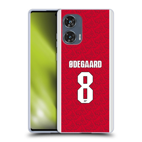 Arsenal FC 2025/26 Players Home Kit Martin Ødegaard Soft Gel Case for Motorola Edge 50 Fusion