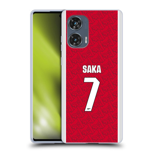 Arsenal FC 2025/26 Players Home Kit Bukayo Saka Soft Gel Case for Motorola Edge 50 Fusion