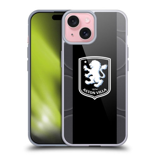 Aston Villa Football Club 2025/26 Crest Kit Away Soft Gel Case for Apple iPhone 15