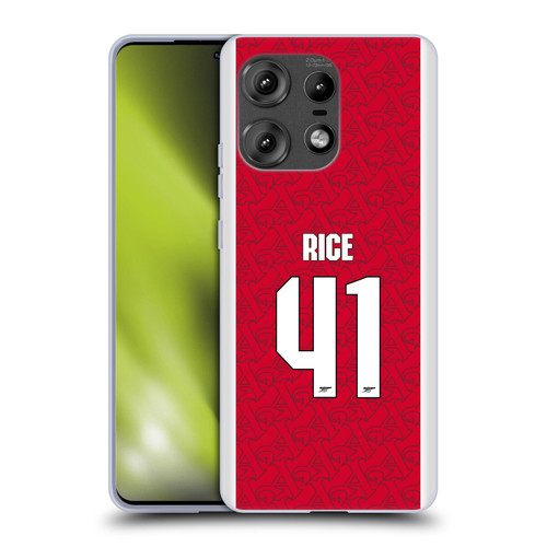 Arsenal FC 2025/26 Players Home Kit Declan Rice Soft Gel Case for Motorola Edge 50 Pro