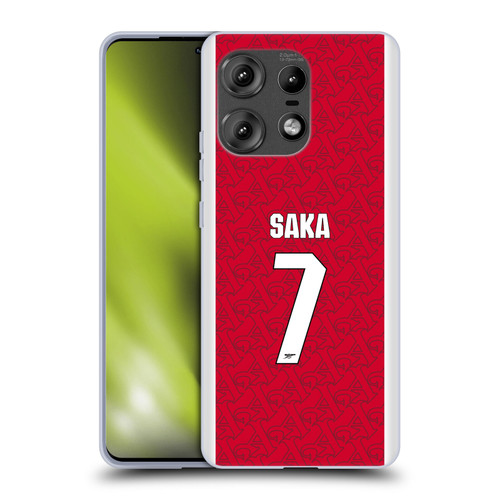 Arsenal FC 2025/26 Players Home Kit Bukayo Saka Soft Gel Case for Motorola Edge 50 Pro