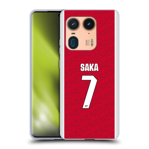 Arsenal FC 2025/26 Players Home Kit Bukayo Saka Soft Gel Case for Motorola Edge 50 Ultra/X50 Ultra