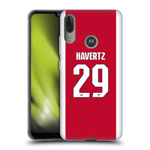 Arsenal FC 2025/26 Players Home Kit Kai Havertz Soft Gel Case for Motorola Moto E6 Plus