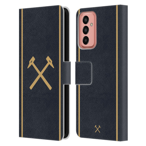 West Ham United FC 2025/26 Crest Kit Third Leather Book Wallet Case Cover For Samsung Galaxy M13 (2022)