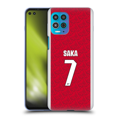 Arsenal FC 2025/26 Players Home Kit Bukayo Saka Soft Gel Case for Motorola Moto G100