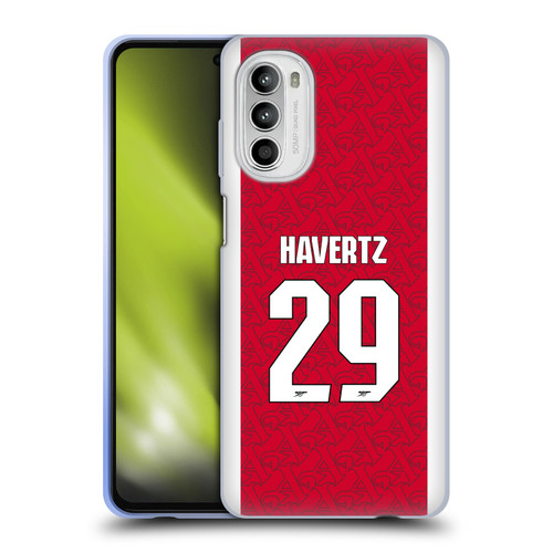 Arsenal FC 2025/26 Players Home Kit Kai Havertz Soft Gel Case for Motorola Moto G52