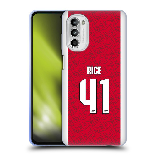 Arsenal FC 2025/26 Players Home Kit Declan Rice Soft Gel Case for Motorola Moto G52