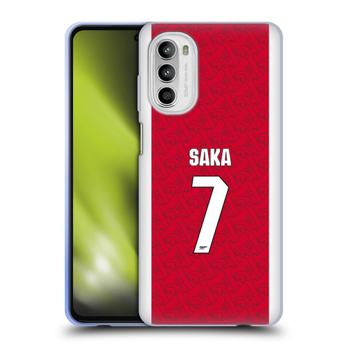 Arsenal FC 2025/26 Players Home Kit Bukayo Saka Soft Gel Case for Motorola Moto G52