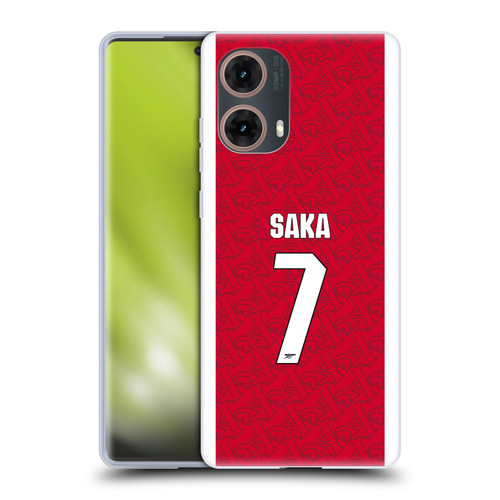Arsenal FC 2025/26 Players Home Kit Bukayo Saka Soft Gel Case for Motorola Moto G85
