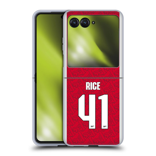Arsenal FC 2025/26 Players Home Kit Declan Rice Soft Gel Case for Motorola Razr 40 Ultra / Razr+ 2023 Arsenal FC 2025/26 Players Home Kit Declan Rice Soft Gel Case for Motorola Razr 40 Ultra / Razr+ 2023