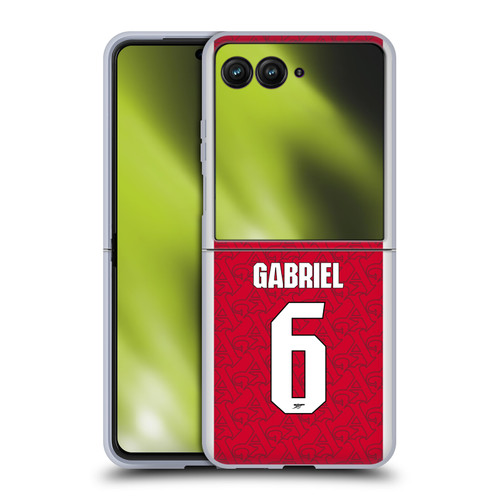 Arsenal FC 2025/26 Players Home Kit Gabriel Magalhães Soft Gel Case for Motorola Razr 50 Ultra Arsenal FC 2025/26 Players Home Kit Gabriel Magalhães Soft Gel Case for Motorola Razr 50 Ultra