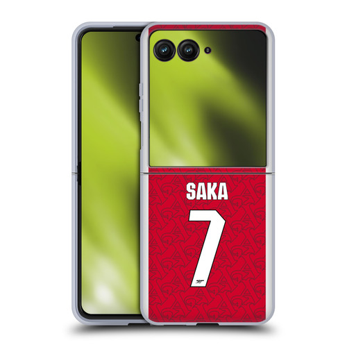 Arsenal FC 2025/26 Players Home Kit Bukayo Saka Soft Gel Case for Motorola Razr 50 Ultra