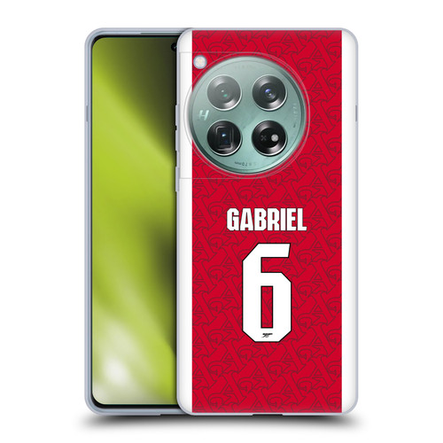 Arsenal FC 2025/26 Players Home Kit Gabriel Magalhães Soft Gel Case for OnePlus 12 Arsenal FC 2025/26 Players Home Kit Gabriel Magalhães Soft Gel Case for OnePlus 12