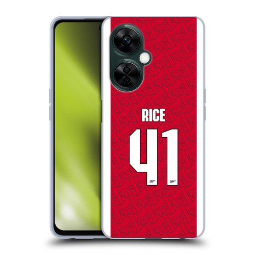 Arsenal FC 2025/26 Players Home Kit Declan Rice Soft Gel Case for OnePlus Nord N30